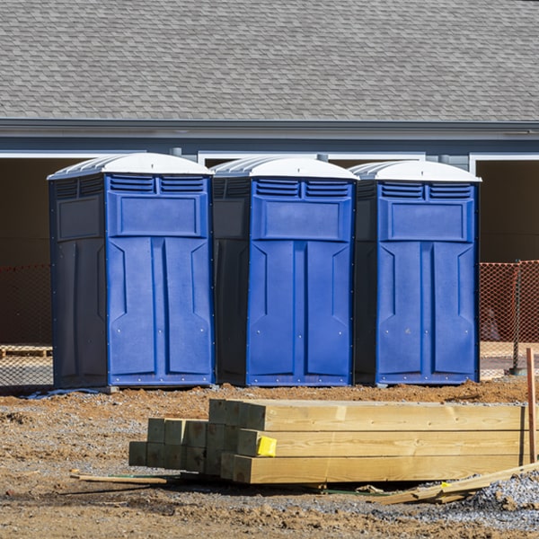 what is the expected delivery and pickup timeframe for the portable toilets in Combine TX